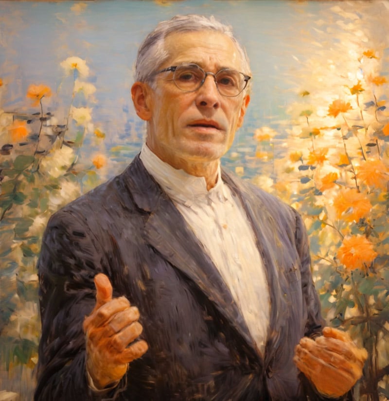 AI Stylized portrait of Jack Shaw in Impressionist art style